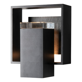 Shadow Box Shadow Box Small w/Slate Outdoor Sconce in Coastal Black