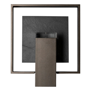 Shadow Box Shadow Box Medium w/Slate Outdoor Sconce in Oil Rubbed Bronze