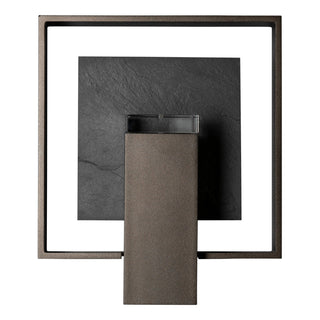 Shadow Box Shadow Box Medium w/Slate Outdoor Sconce in Oil Rubbed Bronze