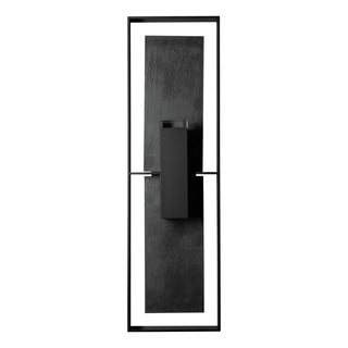 Shadow Box Shadow Box Tall w/Slate Outdoor Sconce in Coastal Black