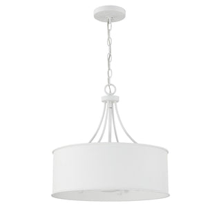Four Light Pendant in Bisque White