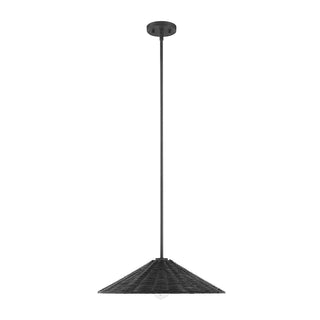 One Light Pendant in Matte Black
