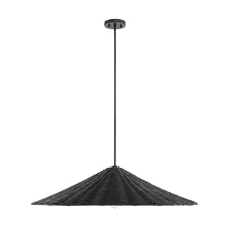One Light Pendant in Matte Black