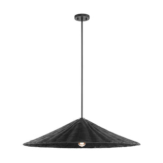 One Light Pendant in Matte Black