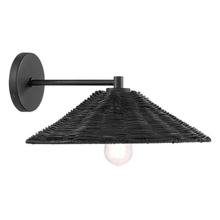 One Light Wall Sconce in Matte Black
