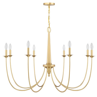 Stonecrest Eight Light Chandelier in French Gold