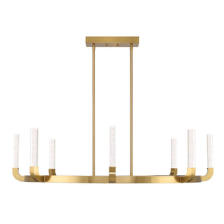 Del Mar LED Chandelier in Warm Brass