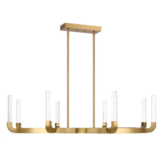 Del Mar LED Chandelier in Warm Brass