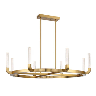 Del Mar LED Chandelier in Warm Brass