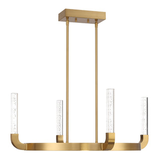 Del Mar LED Chandelier in Warm Brass