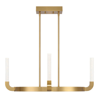 Del Mar LED Chandelier in Warm Brass