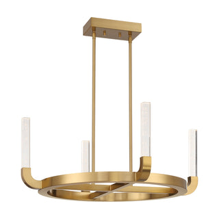 Del Mar LED Chandelier in Warm Brass
