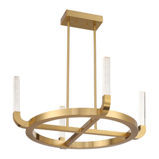 Del Mar LED Chandelier in Warm Brass