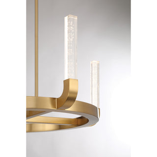 Del Mar LED Chandelier in Warm Brass