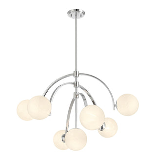 Marias Seven Light Chandelier in Polished Chrome
