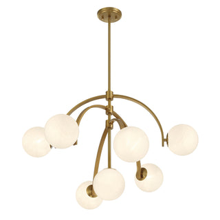 Marias Seven Light Chandelier in Warm Brass