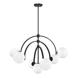 Marias Seven Light Chandelier in Matte Black