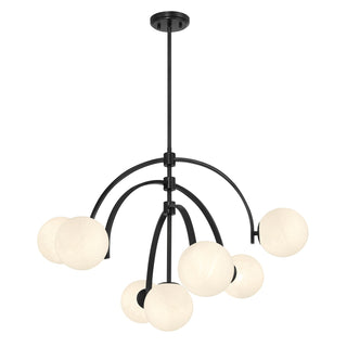 Marias Seven Light Chandelier in Matte Black
