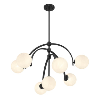 Marias Seven Light Chandelier in Matte Black