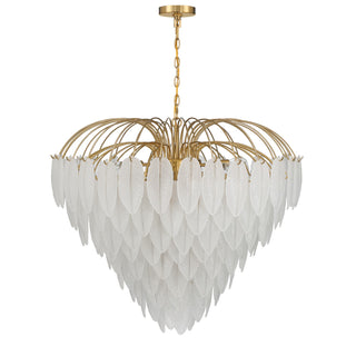 Boa 15 Light Chandelier in Warm Brass