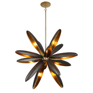 Estrella Del Mar 14 Light Chandelier in Centura with Burnished Gold