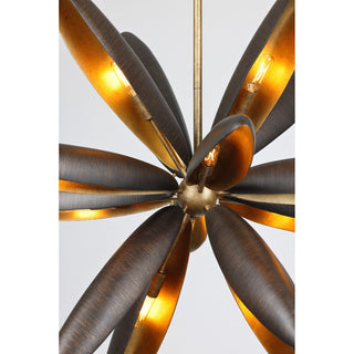 Estrella Del Mar 14 Light Chandelier in Centura with Burnished Gold