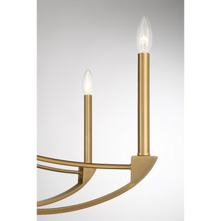 Preserve Eight Light Chandelier in Warm Brass
