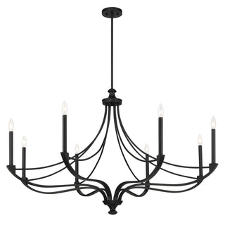 Preserve Eight Light Chandelier in Matte Black