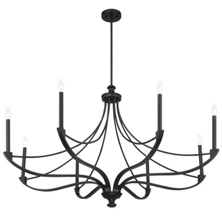 Preserve Eight Light Chandelier in Matte Black