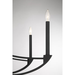 Preserve Eight Light Chandelier in Matte Black