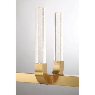 Del Mar LED Linear Chandelier in Warm Brass