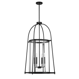 Rosedale Four Light Pendant in Matte Black