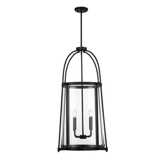 Rosedale Four Light Pendant in Matte Black