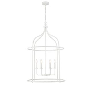 Brookstone Six Light Pendant in Bisque White