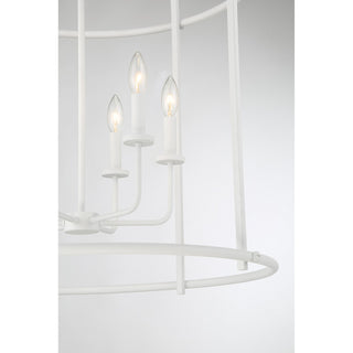 Brookstone Six Light Pendant in Bisque White