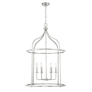 Brookstone Six Light Pendant in Satin Nickel