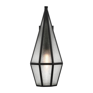 Peninsula One Light Outdoor Wall Lantern in Matte Black
