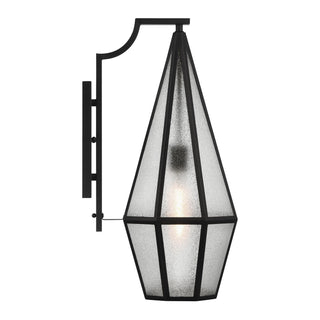 Peninsula One Light Outdoor Wall Lantern in Matte Black