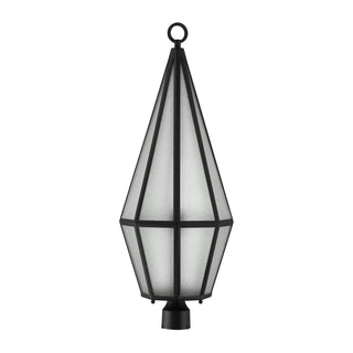 Peninsula One Light Outdoor Post Lantern in Matte Black