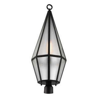 Peninsula One Light Outdoor Post Lantern in Matte Black
