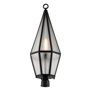 Peninsula One Light Outdoor Post Lantern in Matte Black