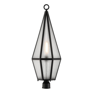 Peninsula One Light Outdoor Post Lantern in Matte Black