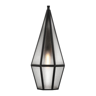 Peninsula One Light Outdoor Wall Lantern in Matte Black