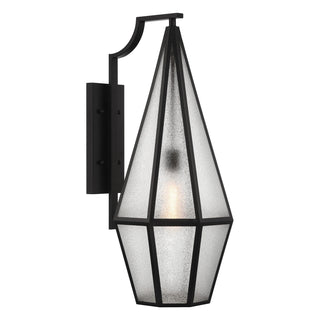 Peninsula One Light Outdoor Wall Lantern in Matte Black