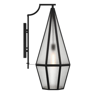 Peninsula One Light Outdoor Wall Lantern in Matte Black