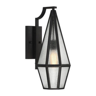 Peninsula One Light Outdoor Wall Lantern in Matte Black