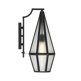 Peninsula One Light Outdoor Wall Lantern in Matte Black
