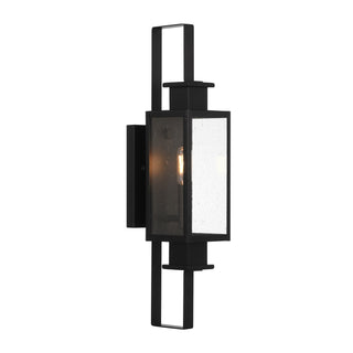 Ascott One Light Outdoor Wall Lantern in Matte Black
