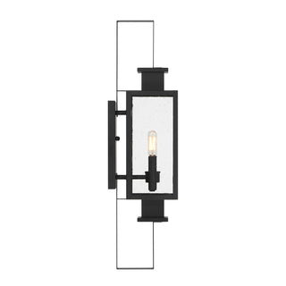 Ascott Two Light Outdoor Wall Lantern in Matte Black