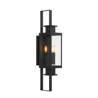 Ascott Three Light Outdoor Wall Lantern in Matte Black